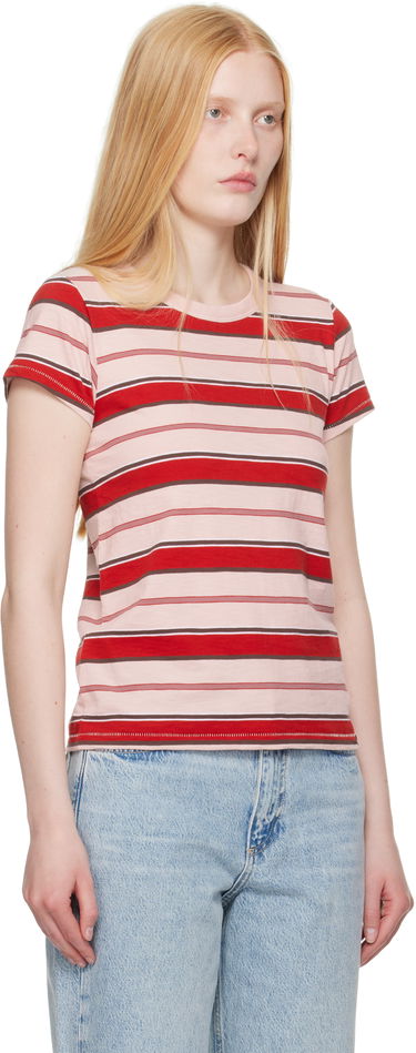 Тениска rag & bone Striped T-Shirt Синьо | WCC22HT020TA20, 4