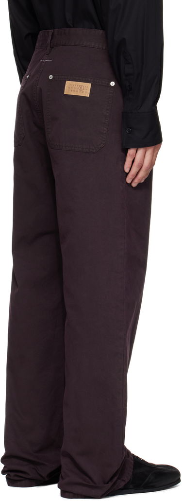 Карго панталони Maison Margiela MM6 Maison Margiela 5-Pocket Carpenter Pants Лилаво | SH2LA0044 S78548, 2