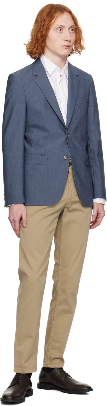 Яке BOSS Slim-Fit Blazer Синьо | 50535030, 3