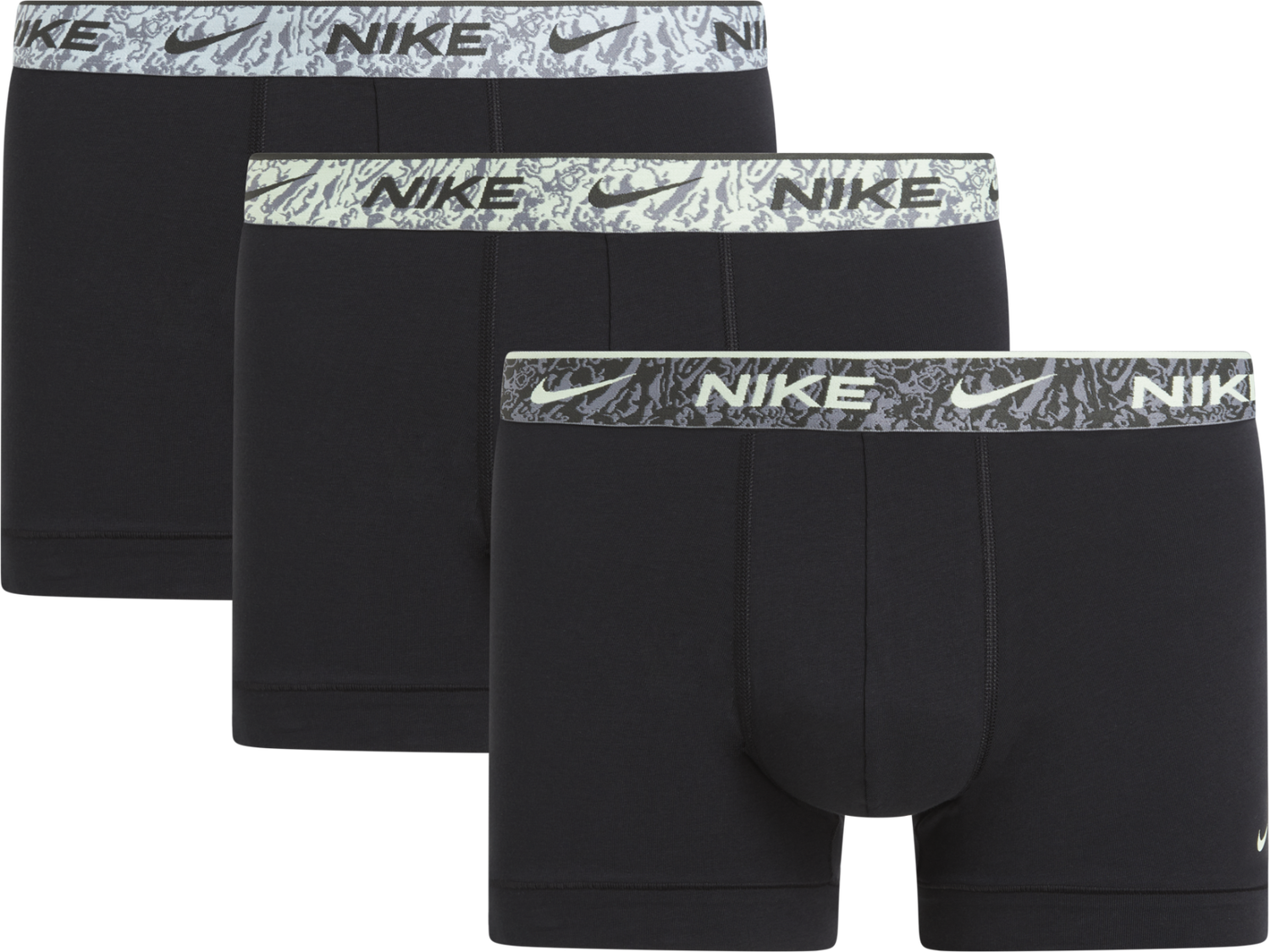 Боксерки Nike Trunk 3pk-everyday cotton stretch Черно | 0000KE1008-U9A, 0