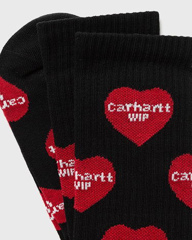 Чорапи Carhartt WIP Heart Logo Socks Черно | I034483-2WGXX, 2