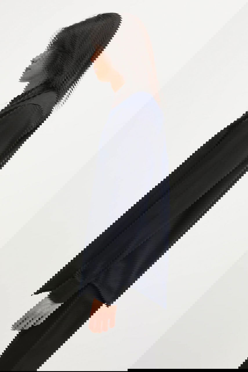 Риза Carhartt WIP WIP Long Sleeve Cotton Madison Shirt, Regular Fit, Classic Collar Тъмно синьо | I023339.0COXX, 1