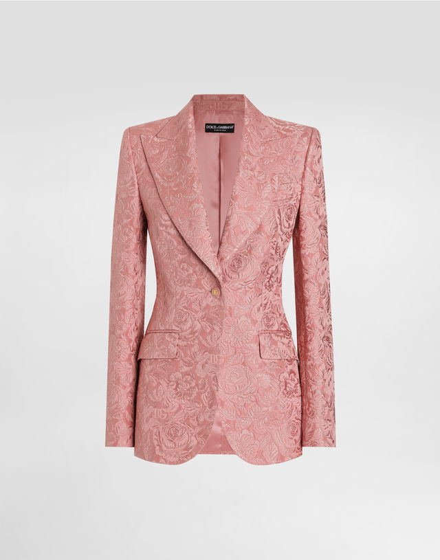 Dolce & Gabbana Turlington Single-Breasted Floral Jacquard Jacket