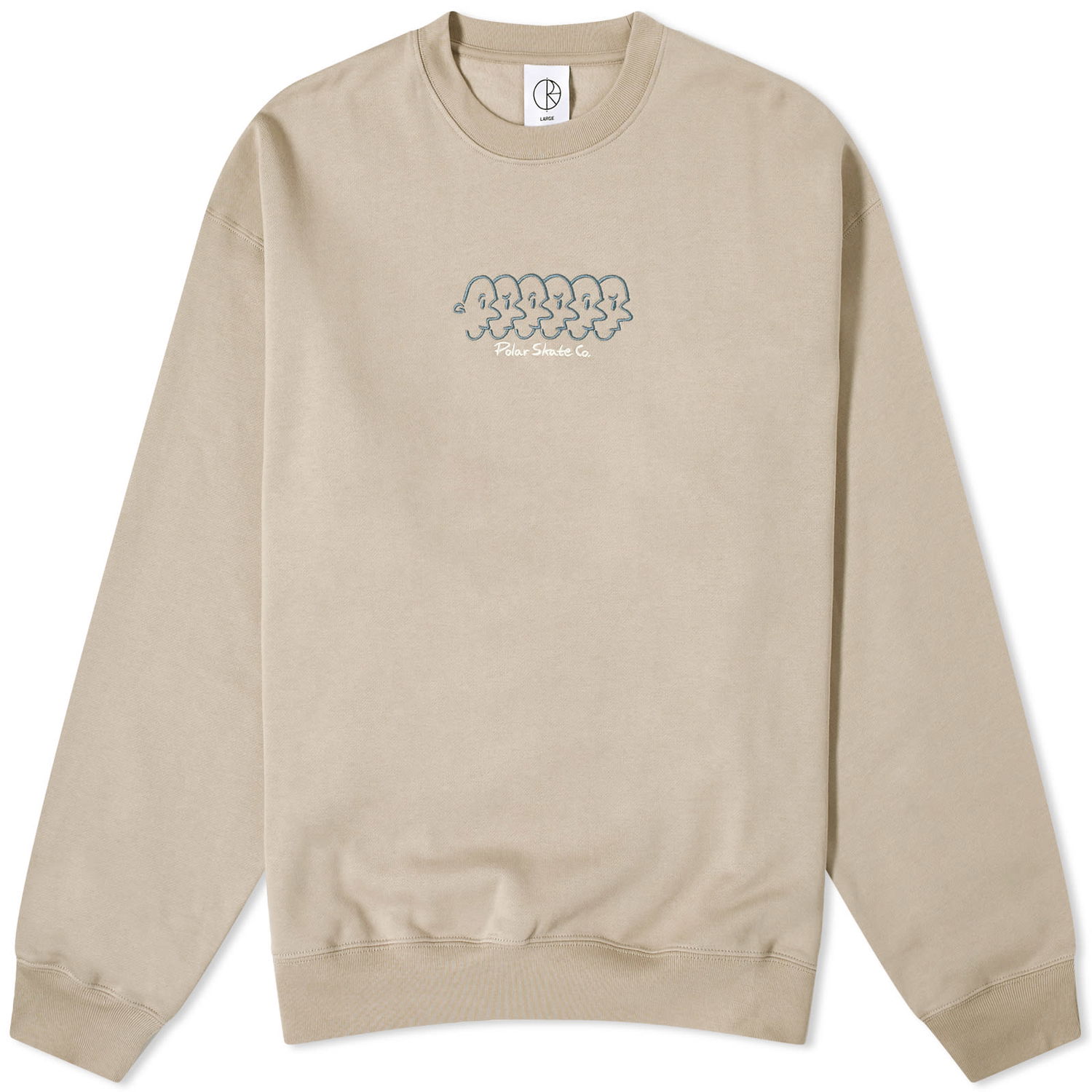Пуловер Polar Skate Co. Faces Crewneck Бежово | PSC-W23-21, 0