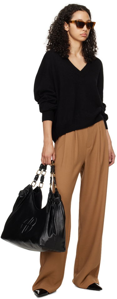 Панталони Anine Bing Carrie Pleated Trousers Кафяво | A-03-3269-200, 3