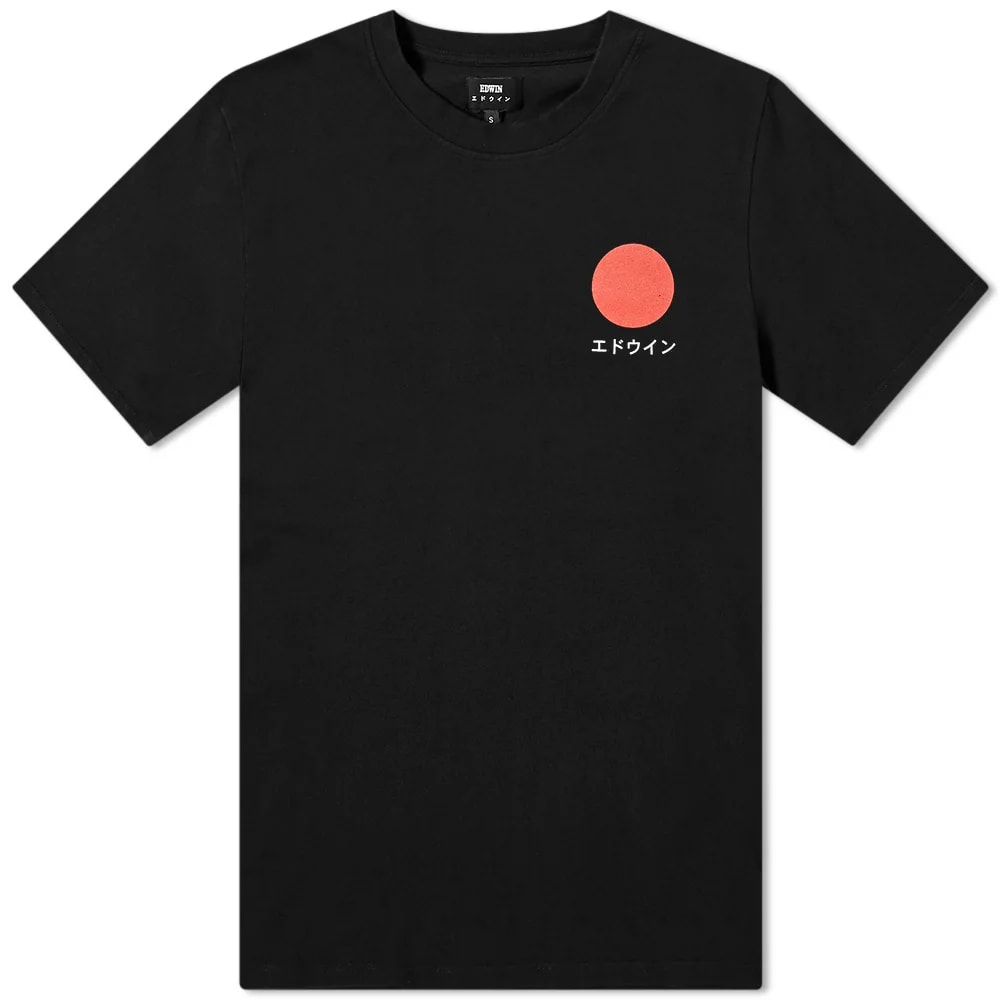 Тениска EDWIN Japanese Sun Tee Черно | I025020-8967, 0