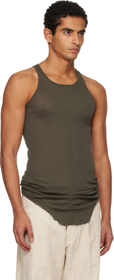Потник Rick Owens Concordians Basic Rib Tank Top Кафяво | RU02E1150 MR, 4