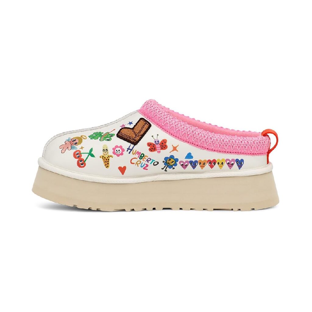 Кецове и обувки UGG Tazz Slipper Humberto Cruz Pop Sketch Розово | 1155751-WHT, 0