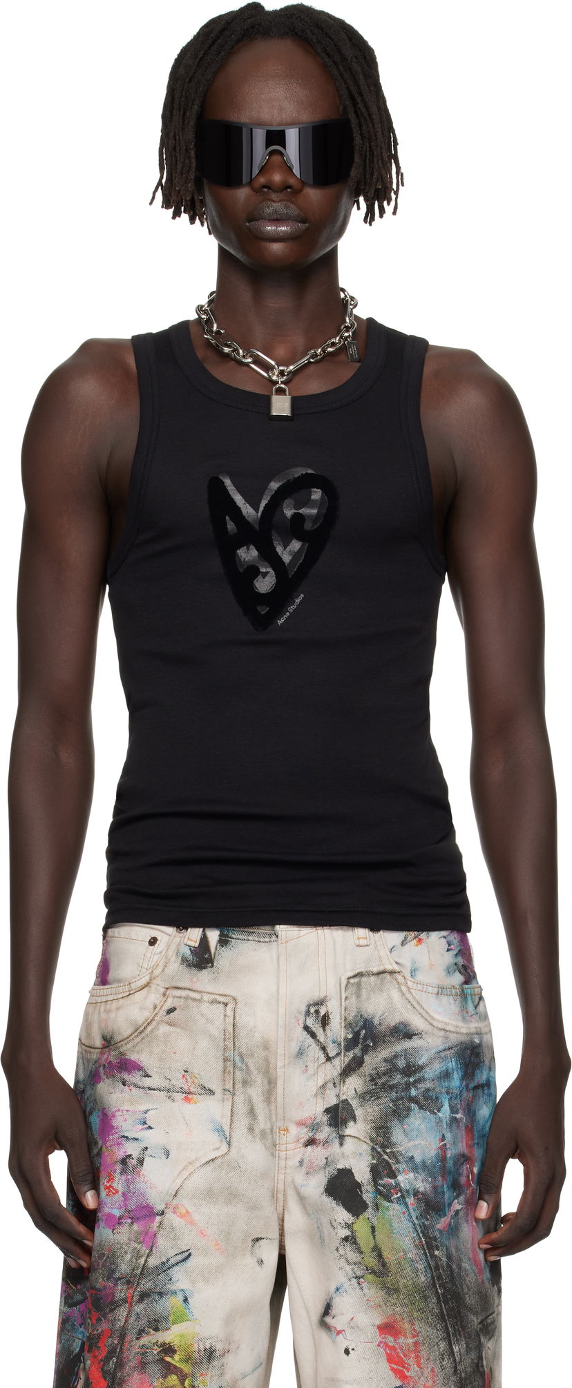 Потник Acne Studios Acne Studios Logo Tank Top Черно | CL0358-