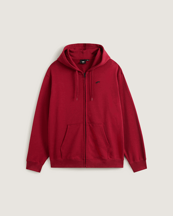 Суитчър Vans Salton Loose Fit Zip Hoodie Червено | VN000P5ABRD, 0