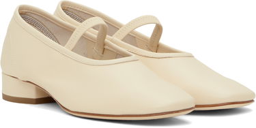 Грижа за обувките Aeyde Aeyde Pippa Leather Ballerina Flats Бежово | A11-FL-GLVR25RO126-SS25-100-007, 3