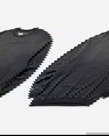 Суитчър KAPITAL Sweat Knit 2Tones Remake Big Sweatshirt Черно | EK-1139LCA BLKXPURPLE, 0
