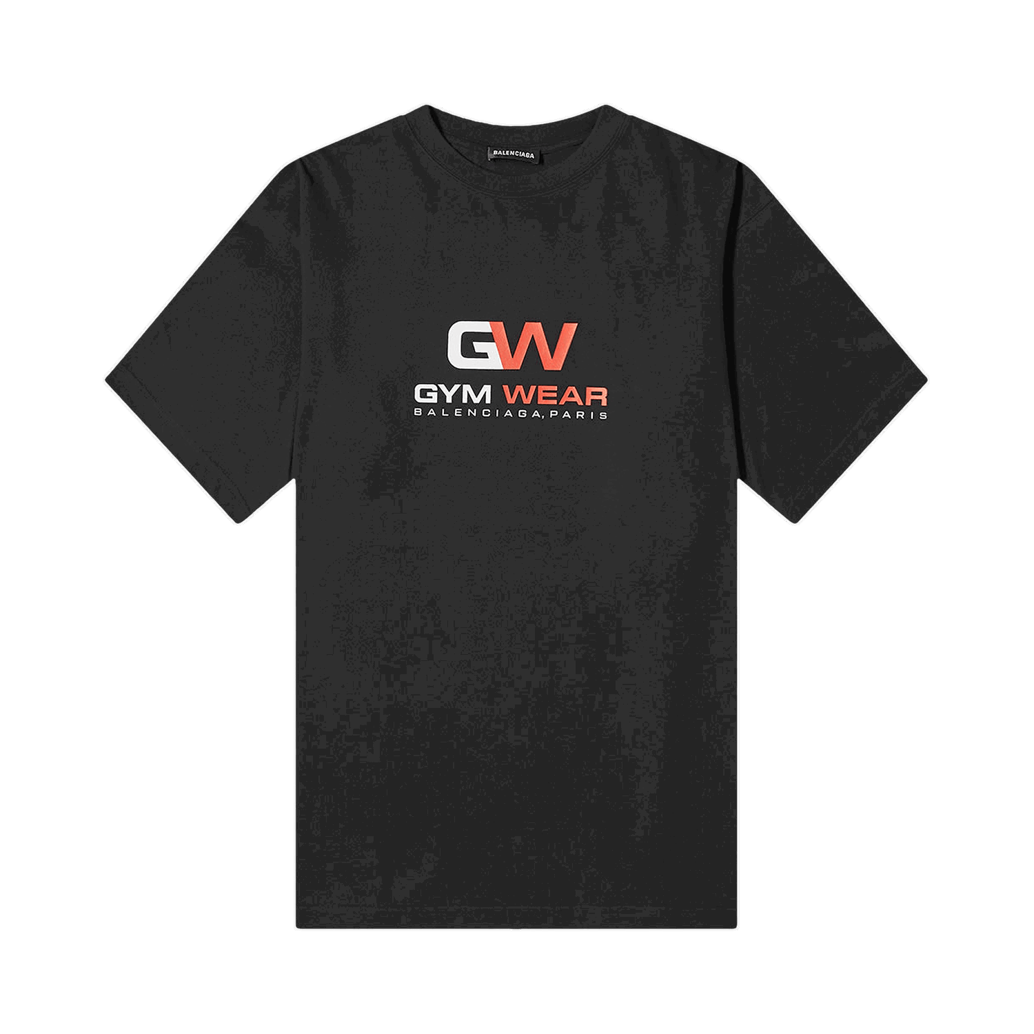 Тениска Balenciaga Gym Wear Logo Tee Черно | 620969 TIVD5 1000, 0