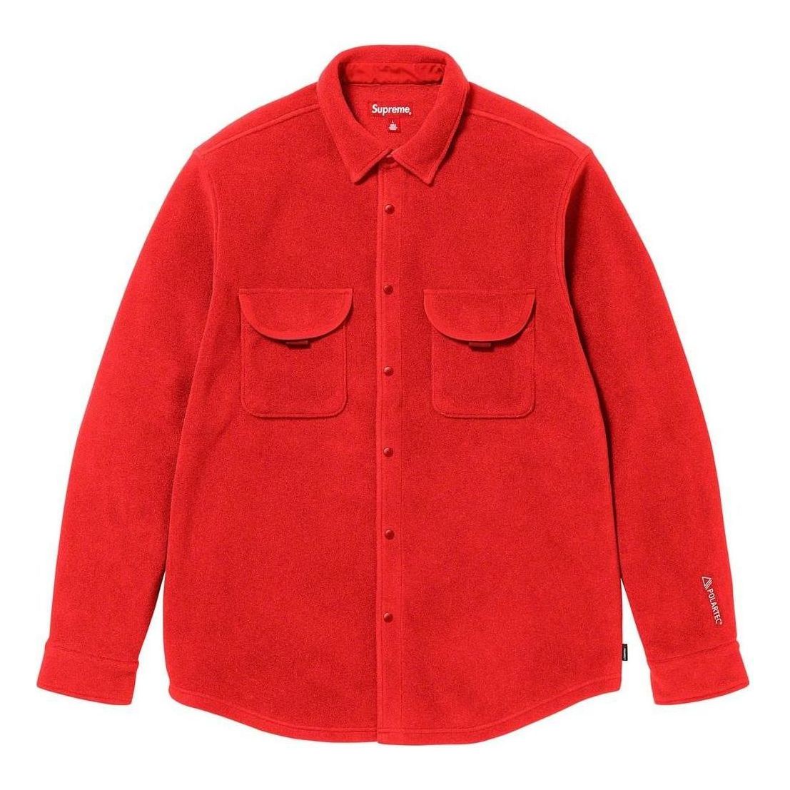 Риза Supreme Supreme Polartec Fleece Shirt Червено | SUP-FW23-244, 0