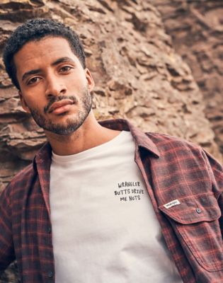 Риза Wrangler Relaxed 1 Pocket Flannel Shirt XXL Бургунди | 112371522:XXL, 1