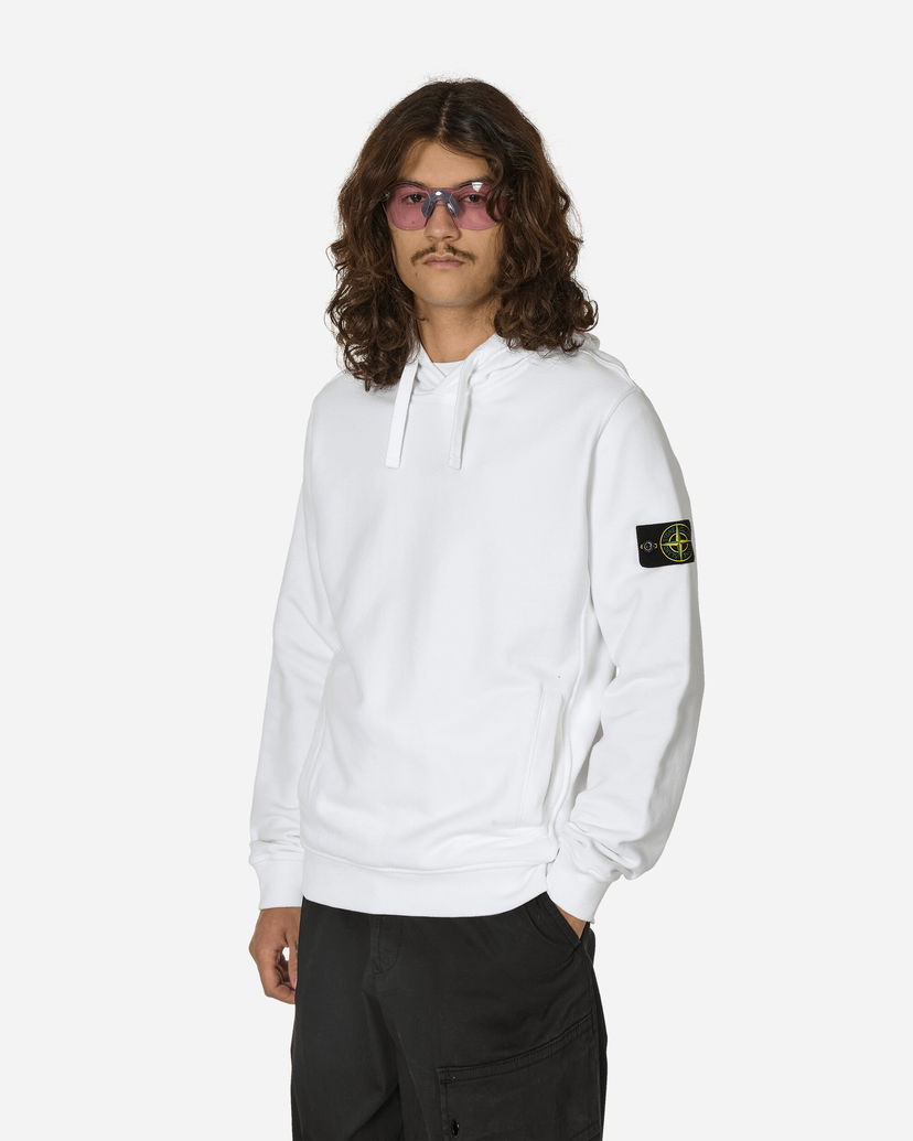 Суитчър Stone Island Garment Dyed Hooded Sweatshirt White Бяло | 811560820 V0001