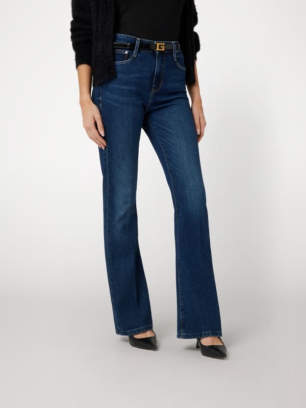 Дънки GUESS Wool Blend Flare Denim Pants Синьо | W4BA0LD5GN3, 0