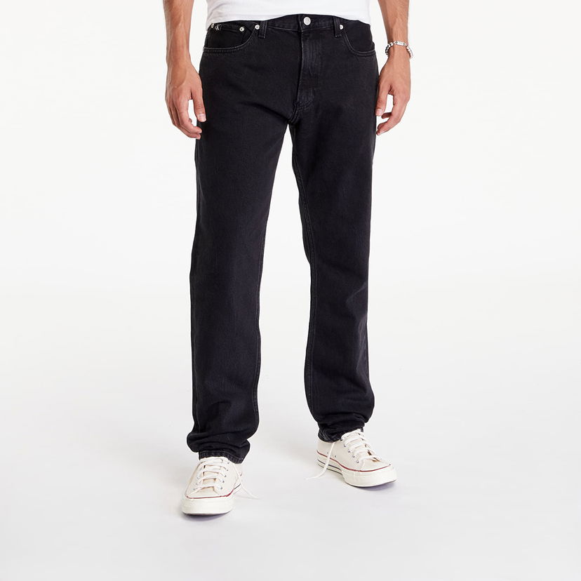 Дънки CALVIN KLEIN Authentic Straight Denim Black Черно | J30J325721 1BY