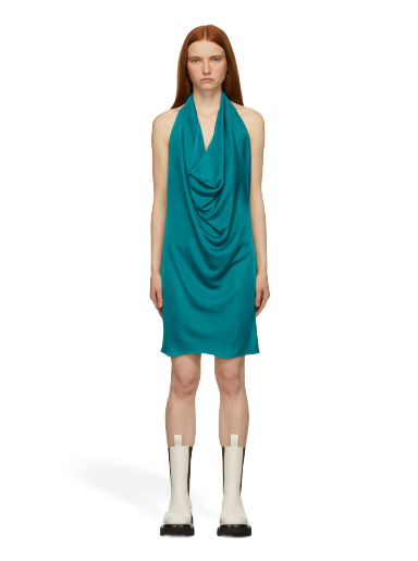 Pокля Bottega Veneta Knit Shine Dress Синьо | 679883 V1D40