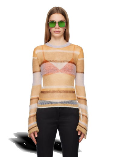 Тениска Acne Studios Striped Sweater Кафяво | A60409-