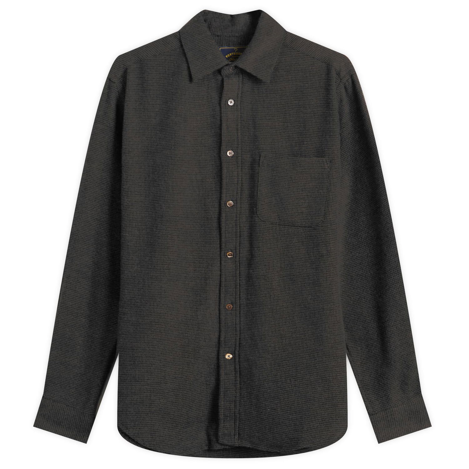 Риза Portuguese Flannel Sounds Micro Check Shirt, Size Small Сиво | AW25069-BRN, 1