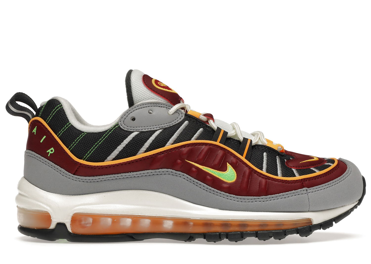 Кецове и обувки Nike Air Max 98 Team Red Green Strike Сиво | 640744-603, 0