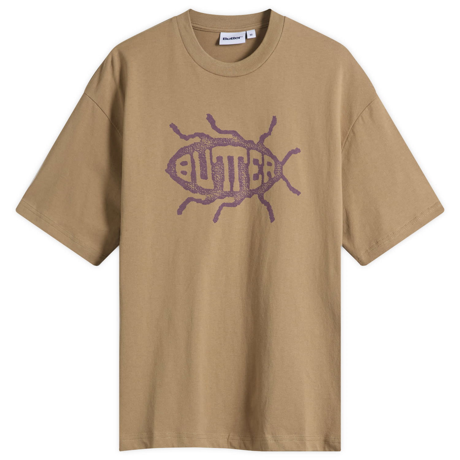 Тениска Butter Goods Roach Graphic T-Shirt, Size Large Кафяво | BG253107-STN, 0
