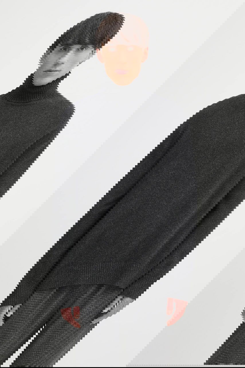 Пуловер A.P.C. A.P.C. Pull Mahe Turtleneck Sweater Сиво | WYAAD.H23443, 0