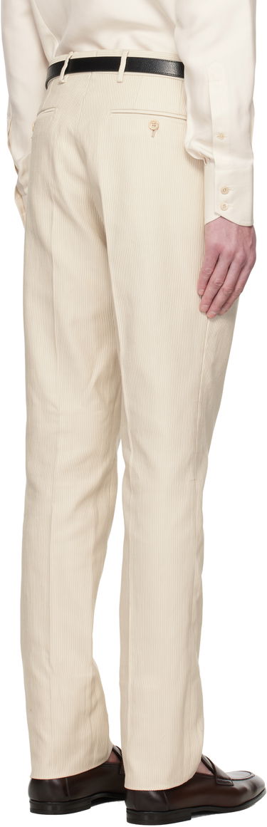 Панталони Tom Ford TOM FORD Summer Cord Dyllan Trousers Бежово | PLPW01-CGS70, 2