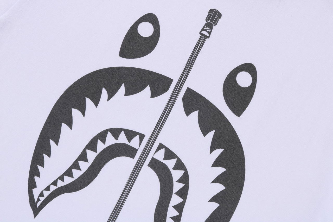 Риза BAPE Bape Pigment Shark Tee White Бяло | 001TEJ301023M-WHT, 1