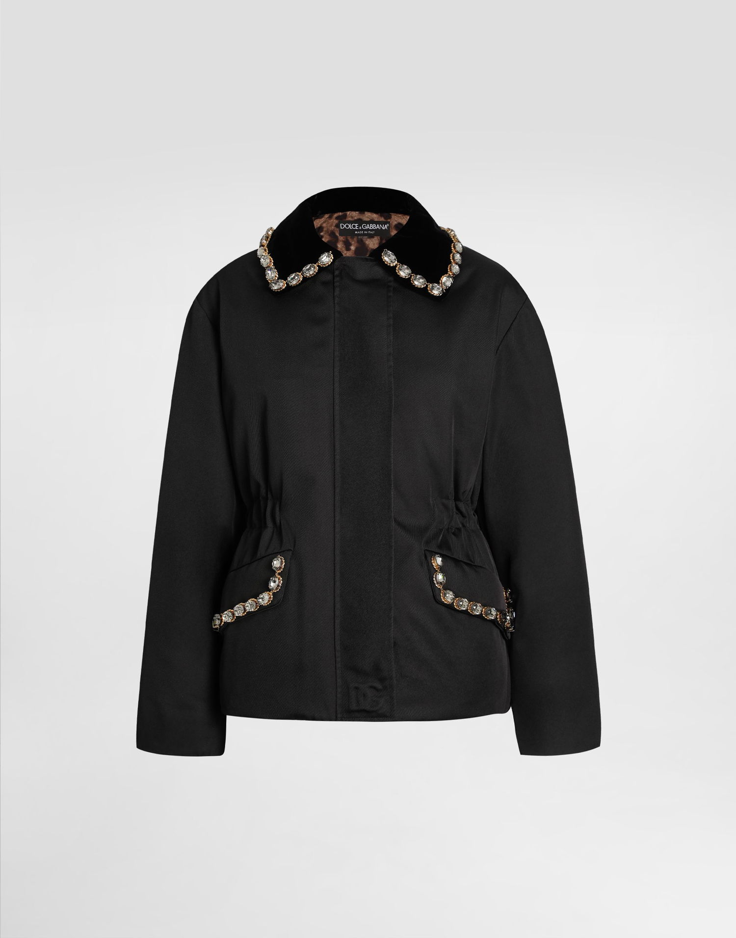 Яке Dolce & Gabbana Dolce & Gabbana Embellished Collar Jacket Черно | F9S85ZGDC9FN0000, 0