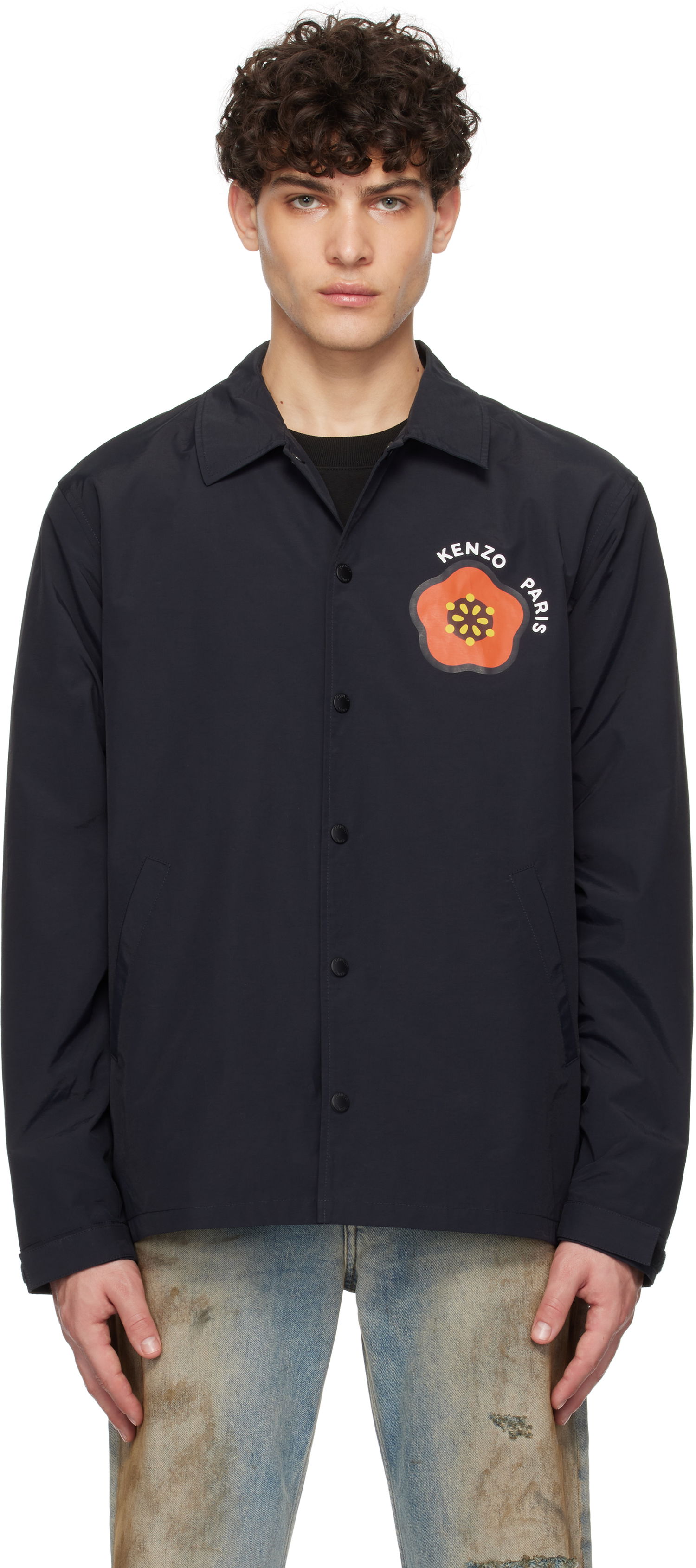 Ветровка KENZO Paris Pop Light Coach Jacket Синьо | FF55BL0619NI, 0