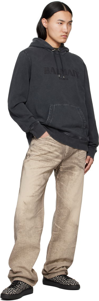 Кецове и обувки Balmain Balmain B-Court Jacquard Monogram Бежово | DM1VI288TJCM, 4