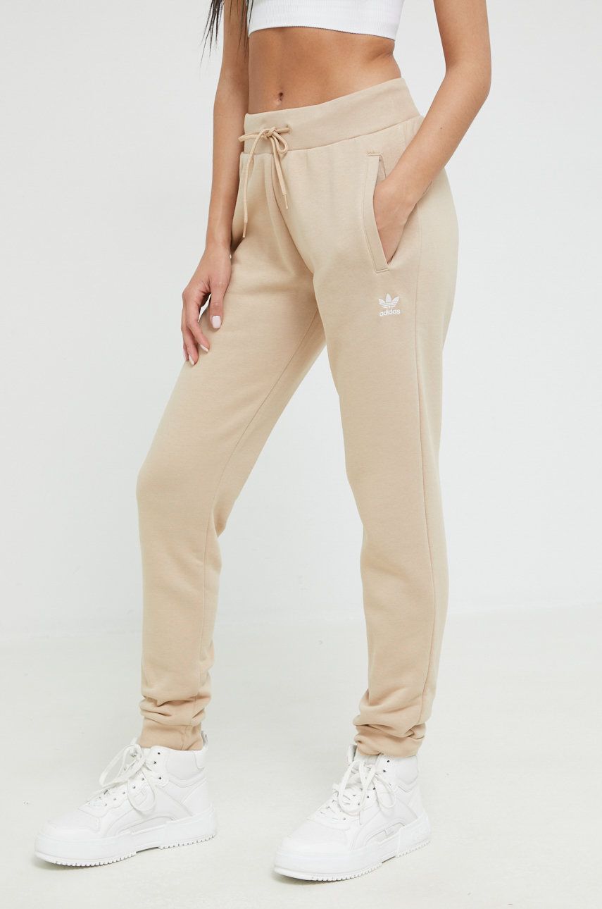 Спортни панталони adidas Originals Essential Slim Joggers Бежово | HJ7850, 0