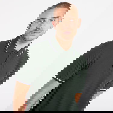 Поло тениска Fred Perry Twin Tipped Shirt Court Зелено | M3600 53A, 4