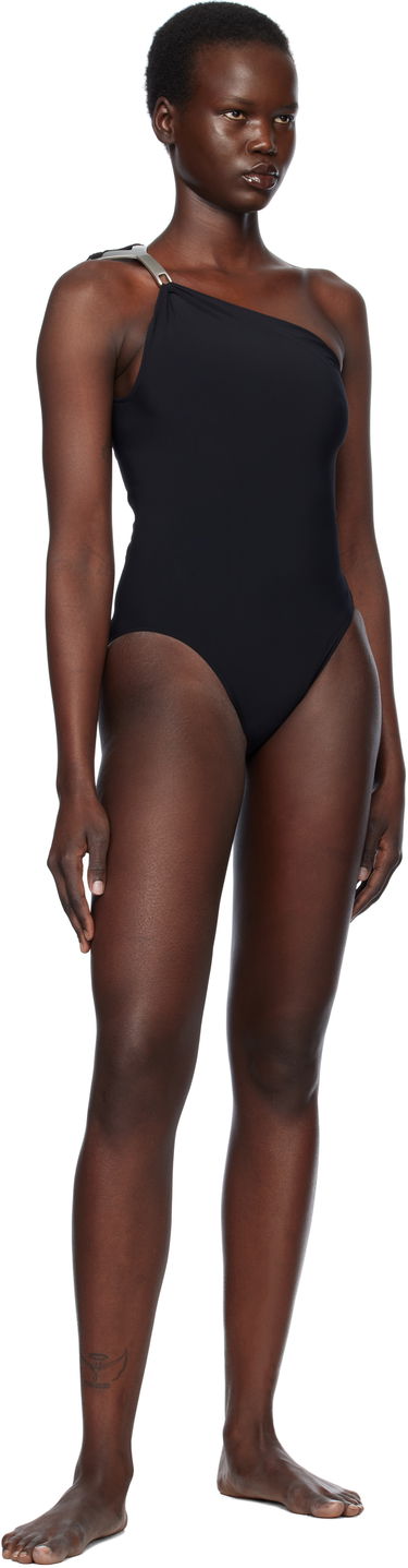 Бански Rick Owens Rick Owens Hollywood Hydra One-Shoulder Swimsuit Черно | RP01E7096 NS, 3