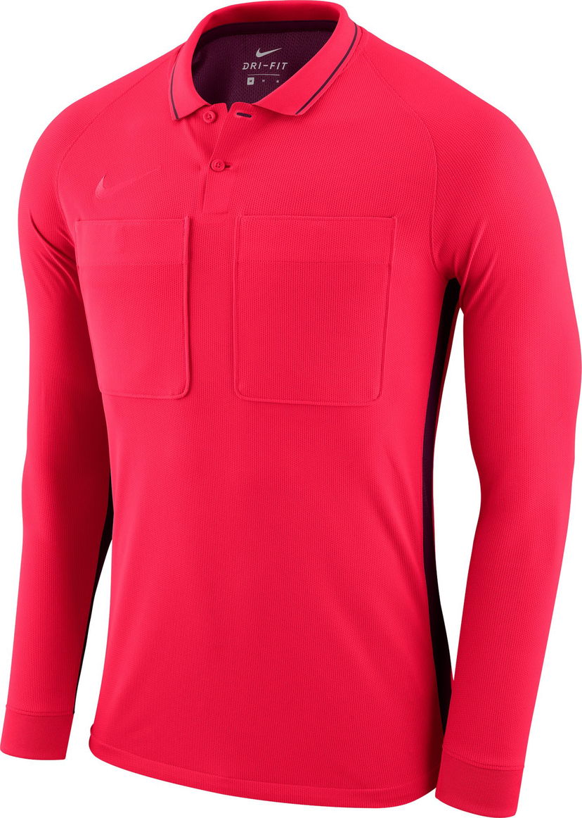 Поло тениска Nike Performance Long-Sleeve Referee Polo Shirt with Pockets Червено | aa0736-653