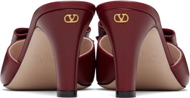 Кецове и обувки Valentino Valentino Garavani Leather Bow Heeled Sandals Бежово | 7W2S0MN9DDT, 4