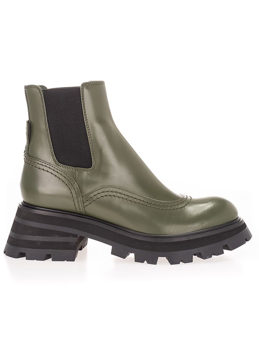 Кецове и обувки Alexander McQueen Alexander McQueen Ankle Boots Зелено | 666368WHZ843241