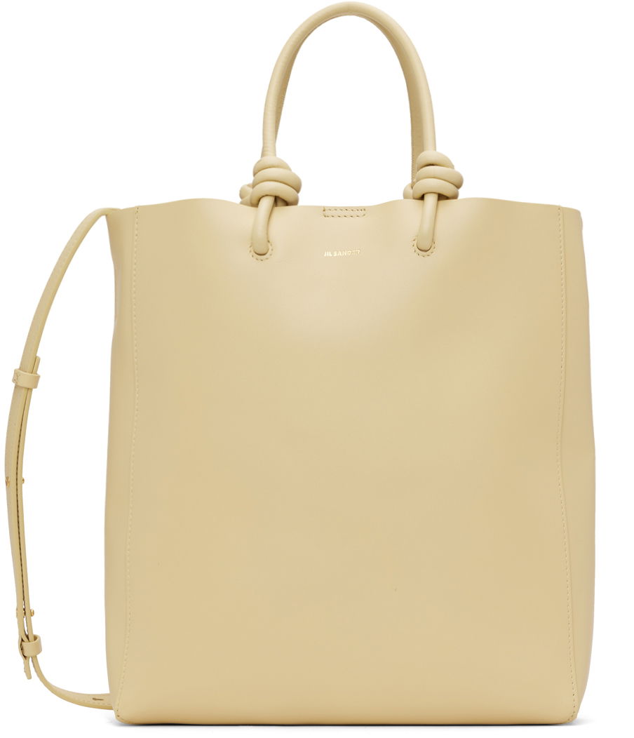 Голяма пазарска чанта Jil Sander Medium Giro Tote Bag Бежово | J07WD0018_P5373, 0