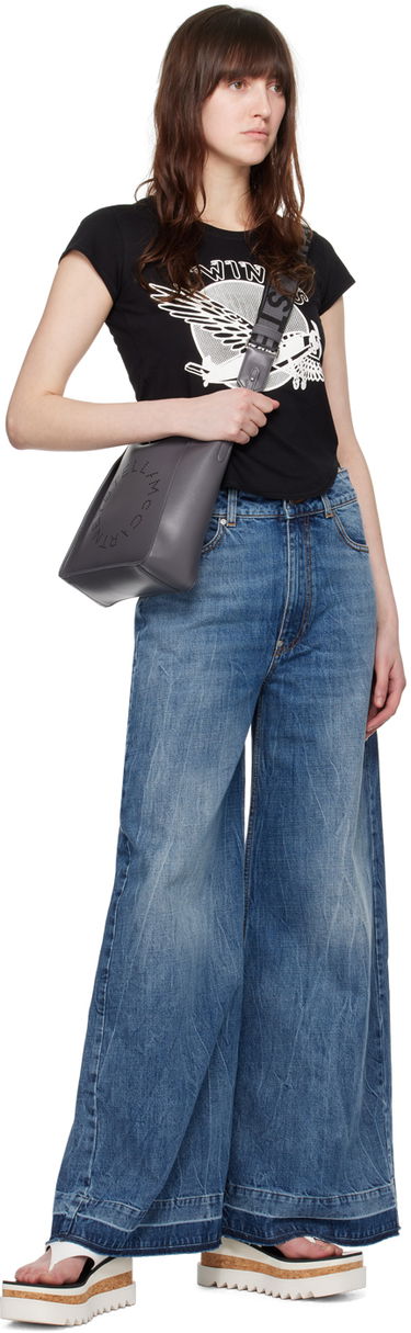 Дънки Stella McCartney Stella McCartney Slouchy Flared Jeans Синьо | 6D02743SPH69, 3