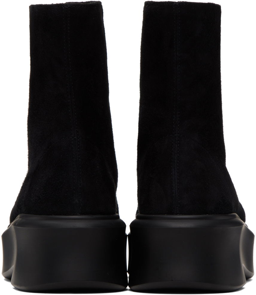 Облекло The Row The Row Zipped I Suede Boots Черно | F1144-L25, 1