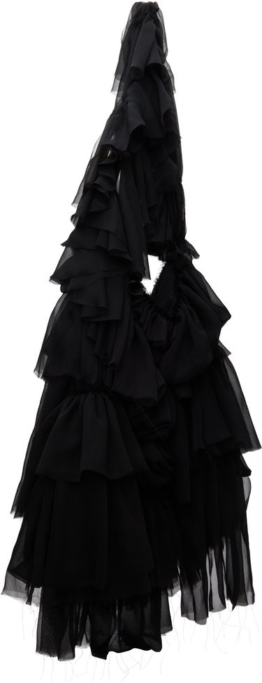 Чанта през рамо Collina Strada Collina Strada Cloud Ruffle Shoulder Bag Черно | XX9025, 1