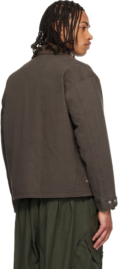 Яке Neighborhood Fireman Jacket with Toggle Closures and Corduroy Collar Кафяво | 252AQNH-JKM02, 2