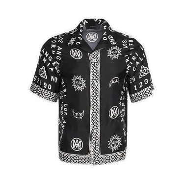 Риза AMIRI Ouija Board Bowling Shirt Черно | PS23MSS008 001 BLAC, 0
