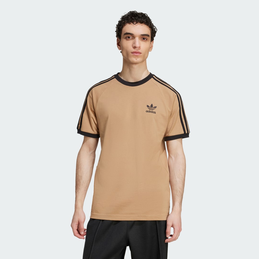 Тениска adidas Performance Adicolor Classics 3-Stripes Tee Кафяво | JY1370, 0