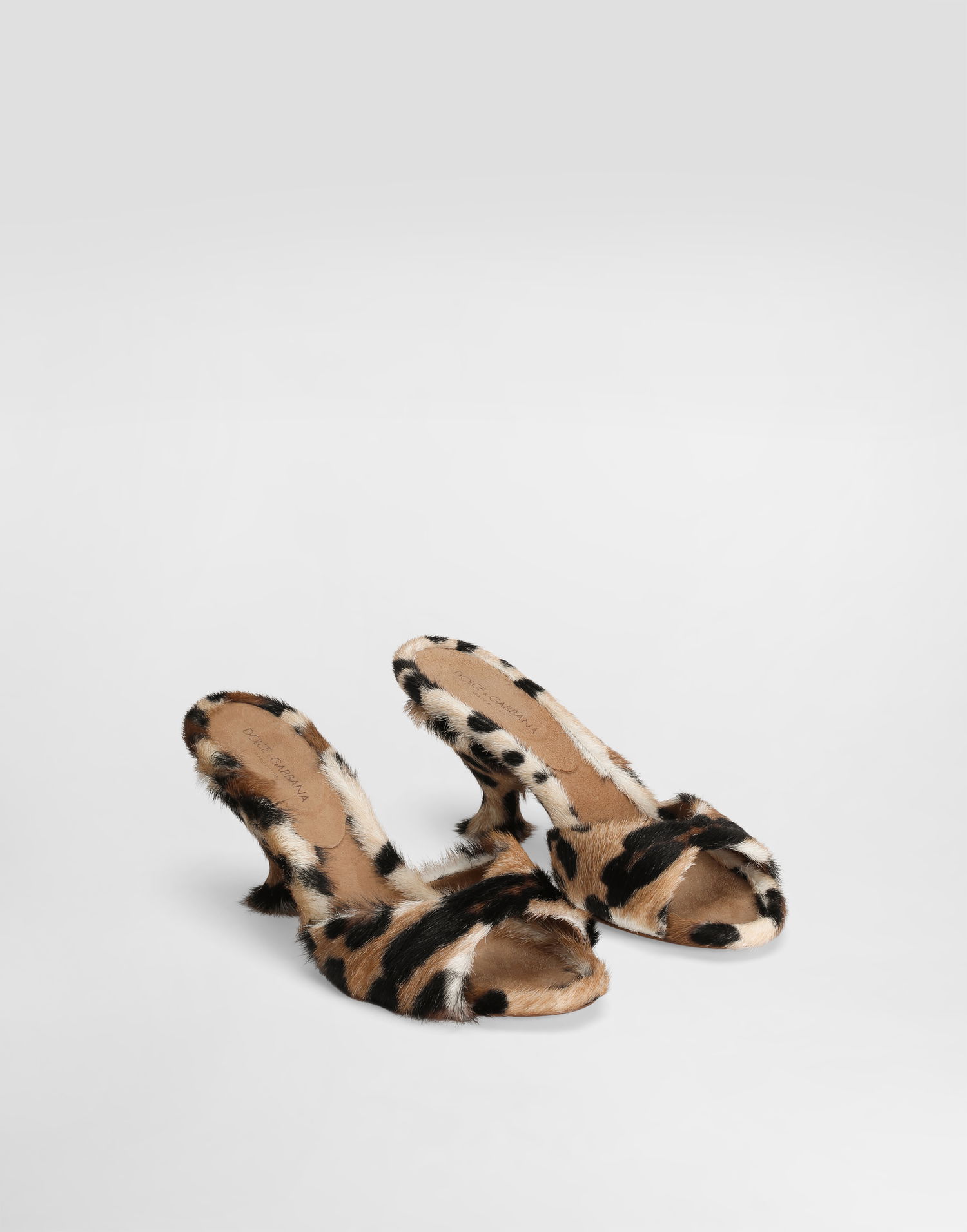Кецове и обувки Dolce & Gabbana Leopard-print Keira Mules Многоцветен | CR1964A00818Z886, 1