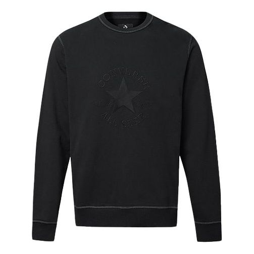 Пуловер Converse Converse Logo Round Neck Pullover Черно | 10020819-001