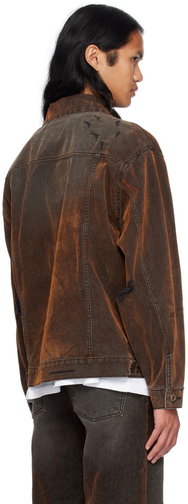 Яке We11done We11done Distressed Denim Jacket Кафяво | WD-DJ2-24-399-M-BK, 2