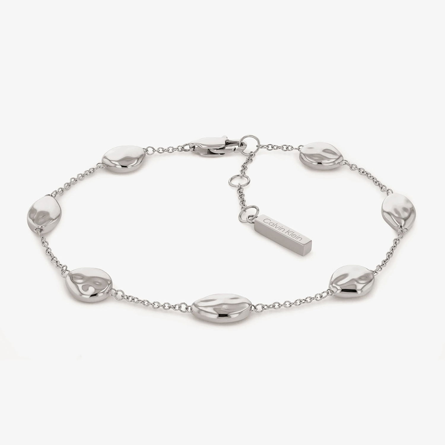 Гривна CALVIN KLEIN Hammered Oval Link Bracelet Металик | 35000126, 1